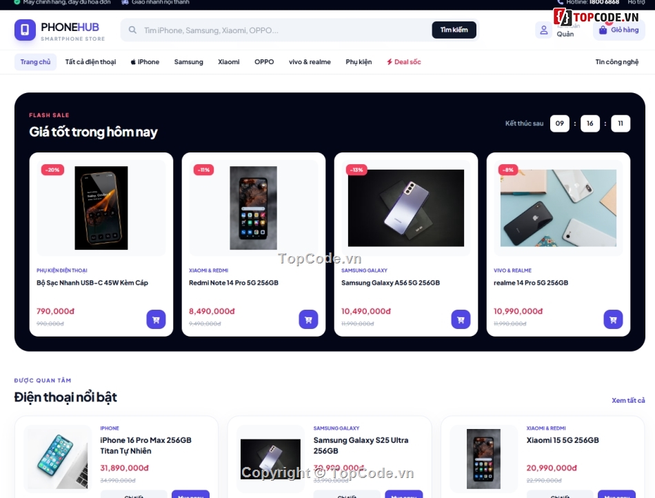 Web điện thoại,bán,điện thoại
